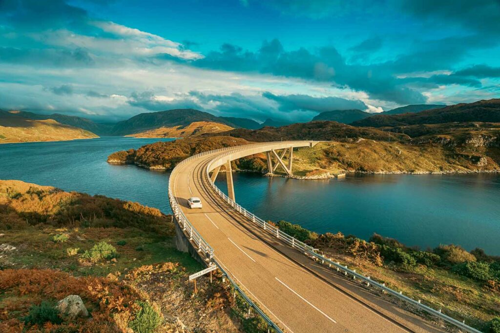 The Kylesku Bridge in Scotland